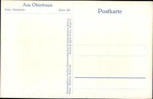 Ak Obertraun Oberösterreich, Dorfpartie