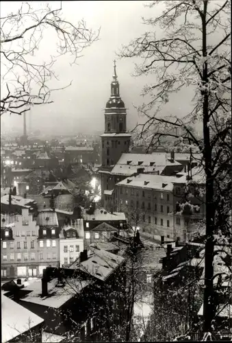 Ak Greiz im Vogtland, Winteransicht