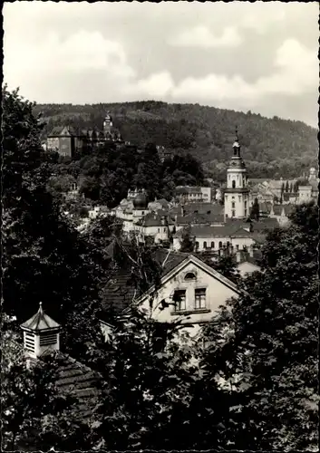 Ak Greiz im Vogtland, Blick über die Dächer