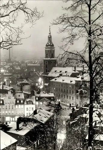 Ak Greiz im Vogtland, Winteransicht