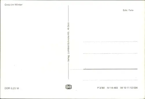 Ak Greiz im Vogtland, Winteransicht