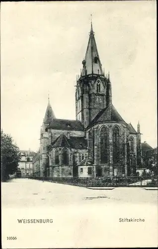 Ak Weissenburg im Simmental Kanton Bern, Stiftskirche