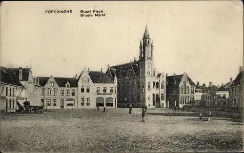 Ak Poperinghe Poperinge Westflandern, Hauptplatz