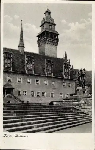 Ak Zeitz im Burgenlandkreis, Rathaus