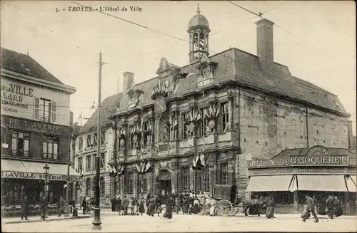 Ak Troyes Aube, l'Hotel de Ville