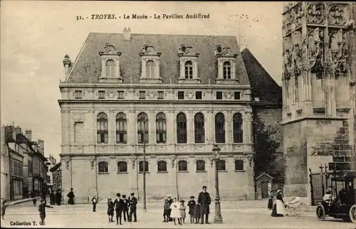 Ak Troyes Aube, Le Musee, Le Pavillon Audiffred