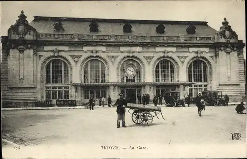 Ak Troyes Aube, La Gare