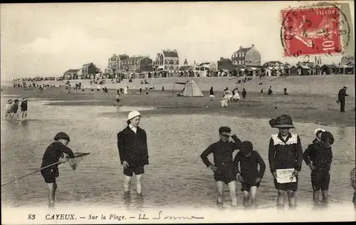 Ak Cayeux sur Mer Somme, Strand