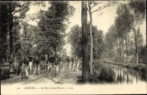 Ak Amiens Somme, Der Hotoie-Park