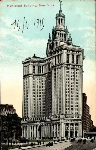Ak New York City USA, Municipal Building
