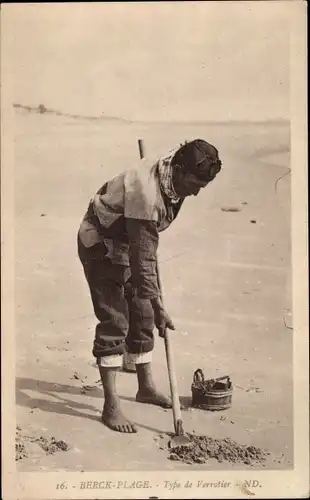 Ak Berck Plage Pas de Calais, Typ Verrotier