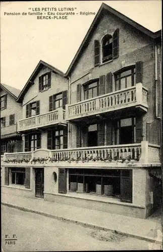 Ak Berck Plage Pas de Calais, Gästehaus, Fließendes Wasser