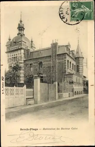 Ak Berck Plage Pas de Calais, das Zuhause von Doktor Calot