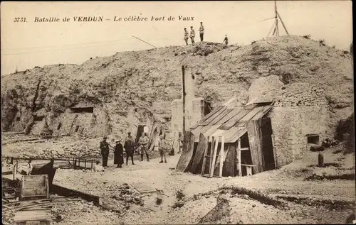 Ak Verdun Maas, Schlacht um Verdun, Schlacht 1916, berühmtes Fort de Vaux