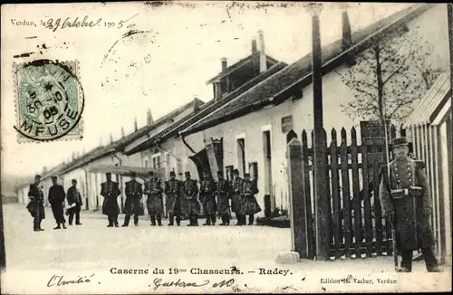 Ak Verdun Meuse, Kaserne der 19. Chasseurs, Radey