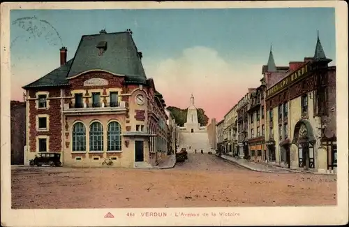 Postkarte Verdun-Meuse, Avenue de la Victoire