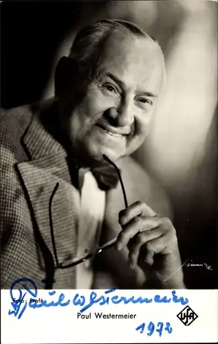 Ak Schauspieler Paul Westermeier, Portrait, Autogramm