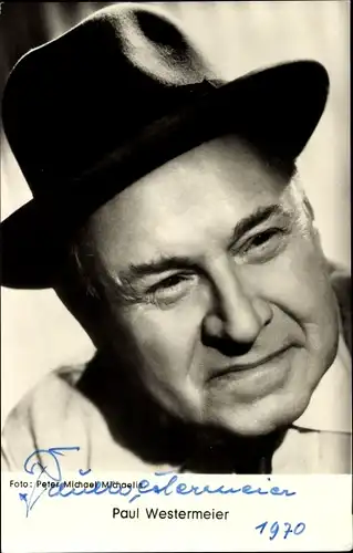Ak Schauspieler Paul Westermeier, Portrait, Autogramm