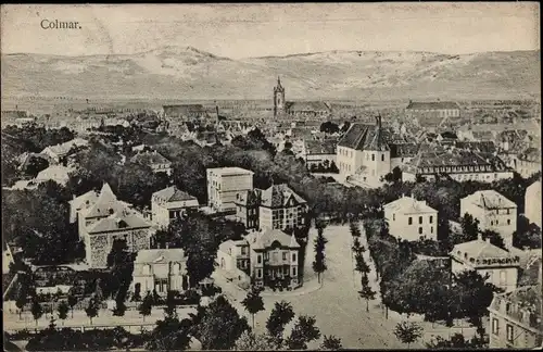 Ak Colmar Kolmar Elsass Haut Rhin, Gesamtansicht
