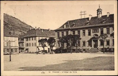 Ak Thann Alsace Haut Rhin, Rathaus
