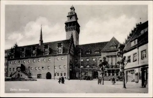 Ak Zeitz im Burgenlandkreis, Rathaus