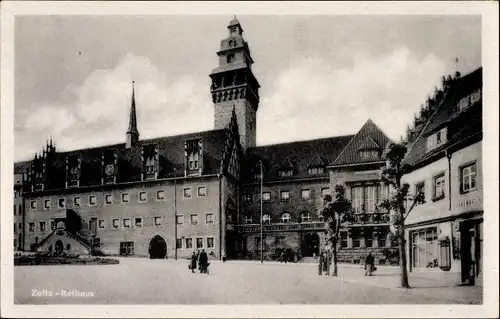 Ak Zeitz im Burgenlandkreis, Rathaus