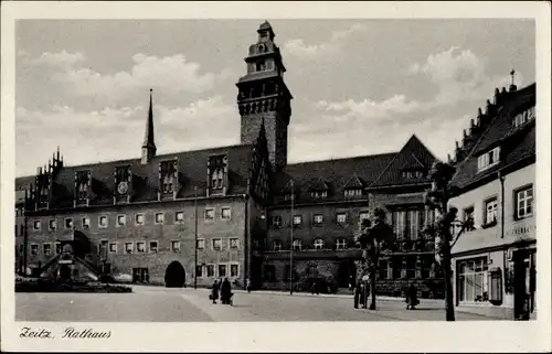 Ak Zeitz im Burgenlandkreis, Rathaus