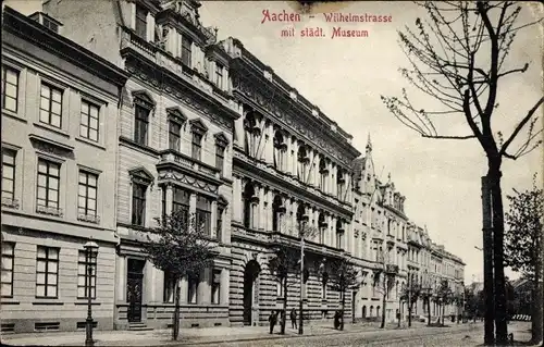 Ak Aachen, Wilhelmstraße, städtisches Museum