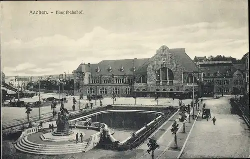 Ak Aachen in Nordrhein Westfalen, Hauptbahnhof