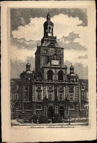 Künstler Ak München, Nationalmuseum