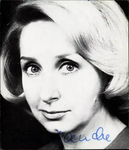 Ak Schauspielerin Edith Hancke, Portrait, Autogramm