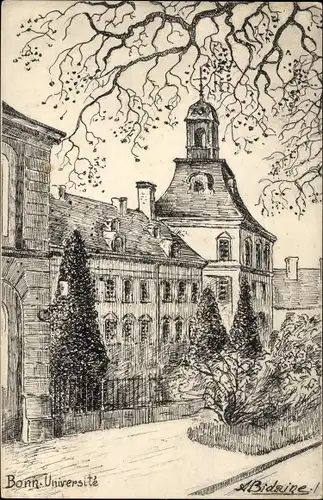 Künstler Ak Bonn am Rhein, Universität