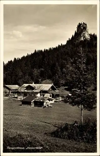 Ak Tegernsee in Oberbayern, Galaunalm, Berggasthaus Riederstein