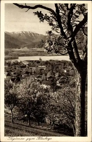 Ak Tegernsee in Oberbayern, Blick zum Blauberge