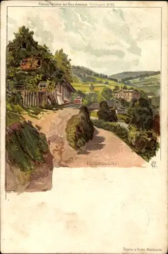 Künstler Litho Petersdorf in Bayern, Teilansicht