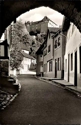 Ak Blankenheim an der Ahr Eifel, Hirtentor mit Blick auf Jugendburg