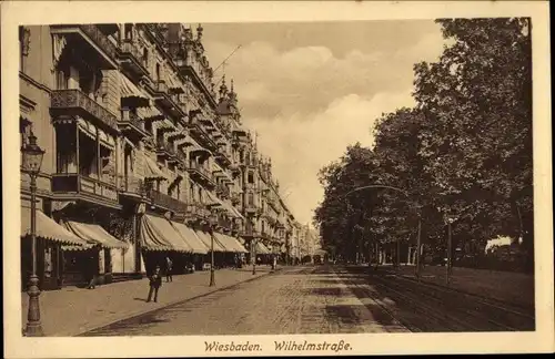 Ak Wiesbaden in Hessen, Wilhelmstraße