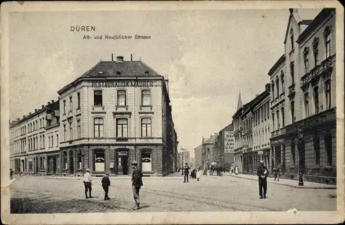 Ak Düren im Rheinland, Altjülicher Straße, Neujülicher Straße, Restaurant Maurer