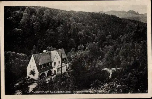 Ak Schöna Sächsische Schweiz, Fremdenheim Kuckuckswinkel