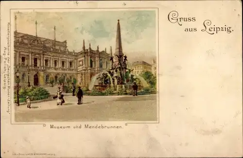 Litho Leipzig in Sachsen, Museum und Mendebrunnen