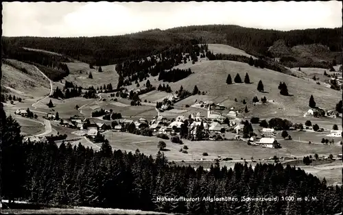 Ak Altglashütten Feldberg im Schwarzwald, Panorama vom Ort