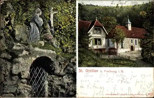 Ak Waldsee Freiburg im Breisgau, Waldheiligtum Sankt Ottilien