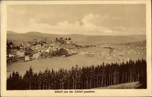 Ak Daun in der Eifel, Blick von der Schleif