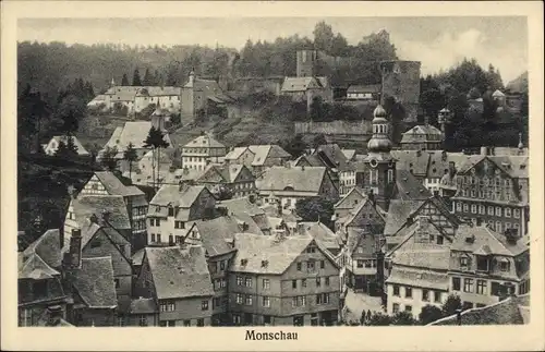 Ak Monschau Montjoie in der Eifel, Teilansicht