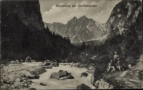 Ak Berchtesgaden in Oberbayern, Wimbachtal