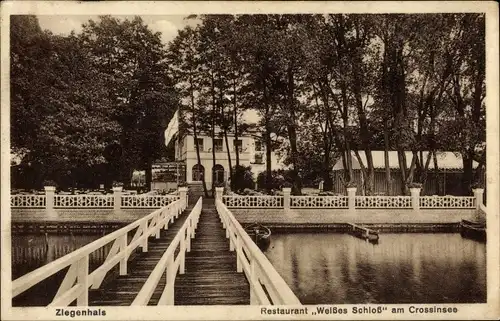 Ak Ziegenhals Niederlehme Königs Wusterhausen in Brandenburg, Restaurant Weißes Schloss