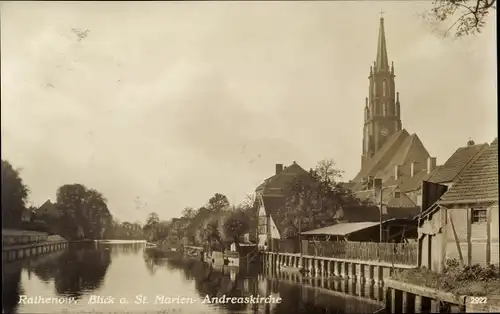 Ak Rathenow im Havelland, Saint Marien-Andreaskirche