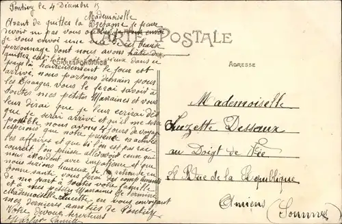 Ak Pontivy Morbihan, Zeremonielle Toilette