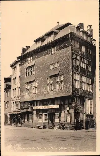 Ak Liège Lüttich Wallonien, Straßenpartie