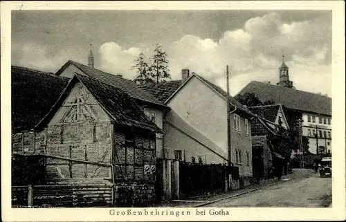 Ak Großenbehringen Behringen im Wartburgkreis Thüringen, Straßenpartie